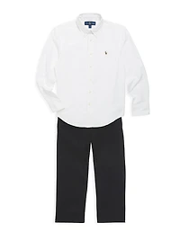 Little Boy's & Flat Front Pants
