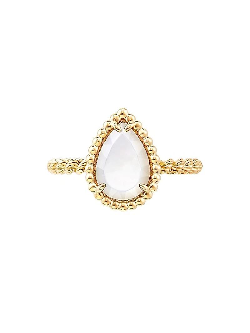 Serpent Bohème 18K Yellow Gold & Mother-Of-Pearl Ring