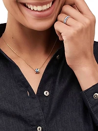 Quatre Blue Edition Tri-Tone 18K Gold, HyCeram & 0.24 TCW Diamond Ring