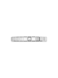 Ice Cube 18K White Gold & Diamond Ring