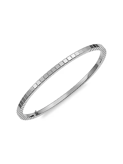 18K White Gold Ice Cube Bracelet