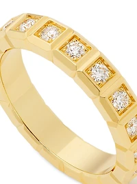 Ice Cube 18K Yellow Gold & Diamond Ring