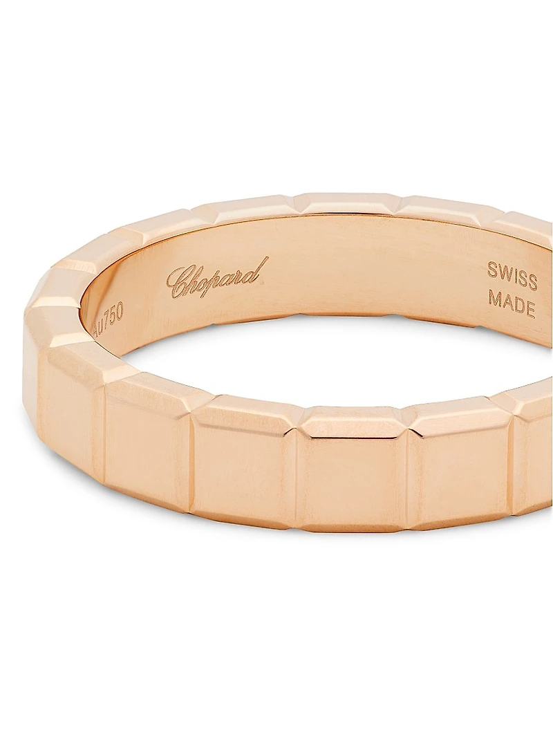 Ice Cube 18K Rose Gold Ring