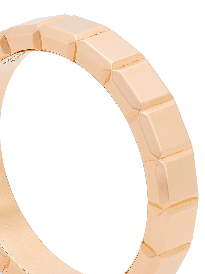 Ice Cube 18K Rose Gold Ring