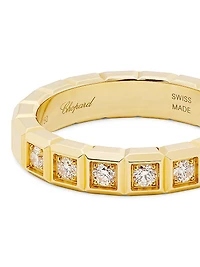 Ice Cube 18K Yellow Gold & Diamond Ring