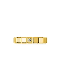 Ice Cube 18K Yellow Gold & Diamond Ring