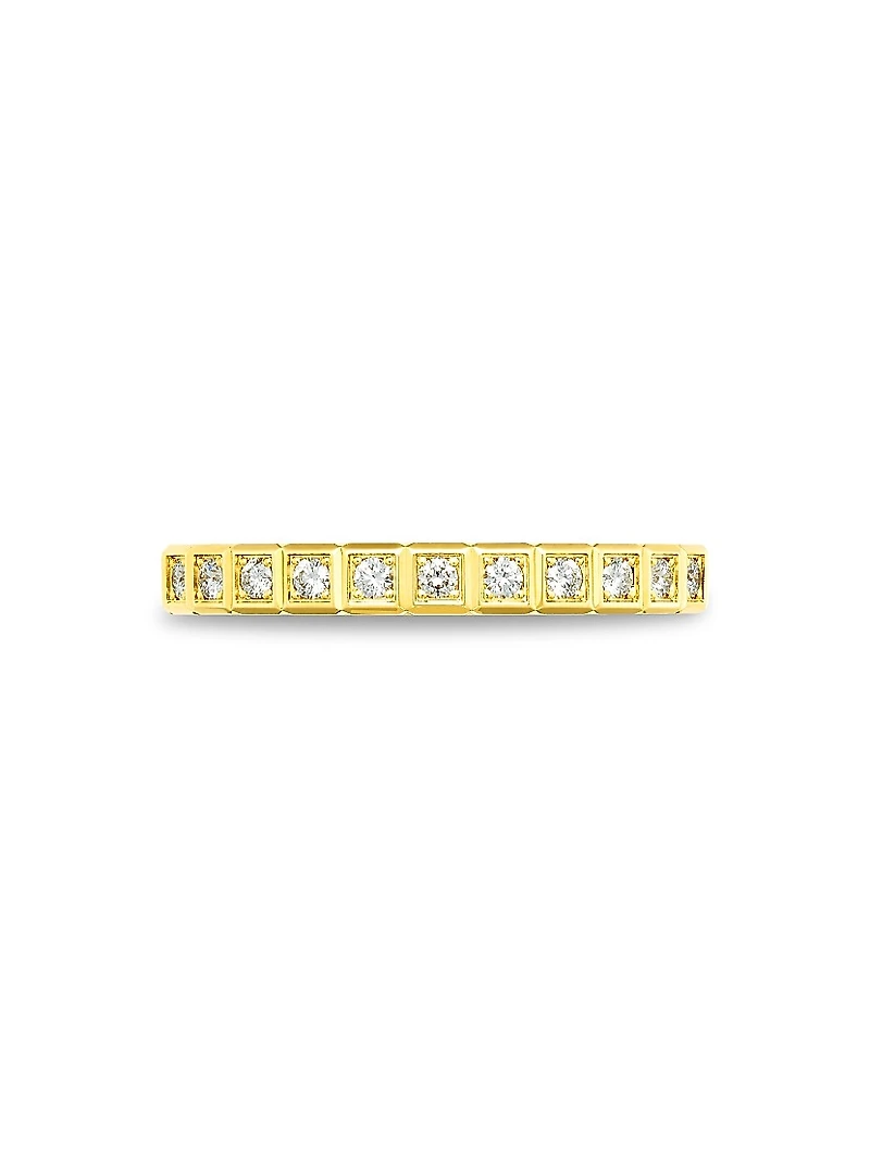 Ice Cube 18K Yellow Gold & Diamond Ring