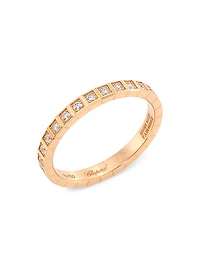 Ice Cube 18K Rose Gold & Diamond Ring