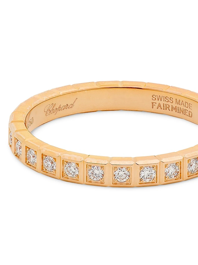 Ice Cube 18K Rose Gold & Diamond Ring