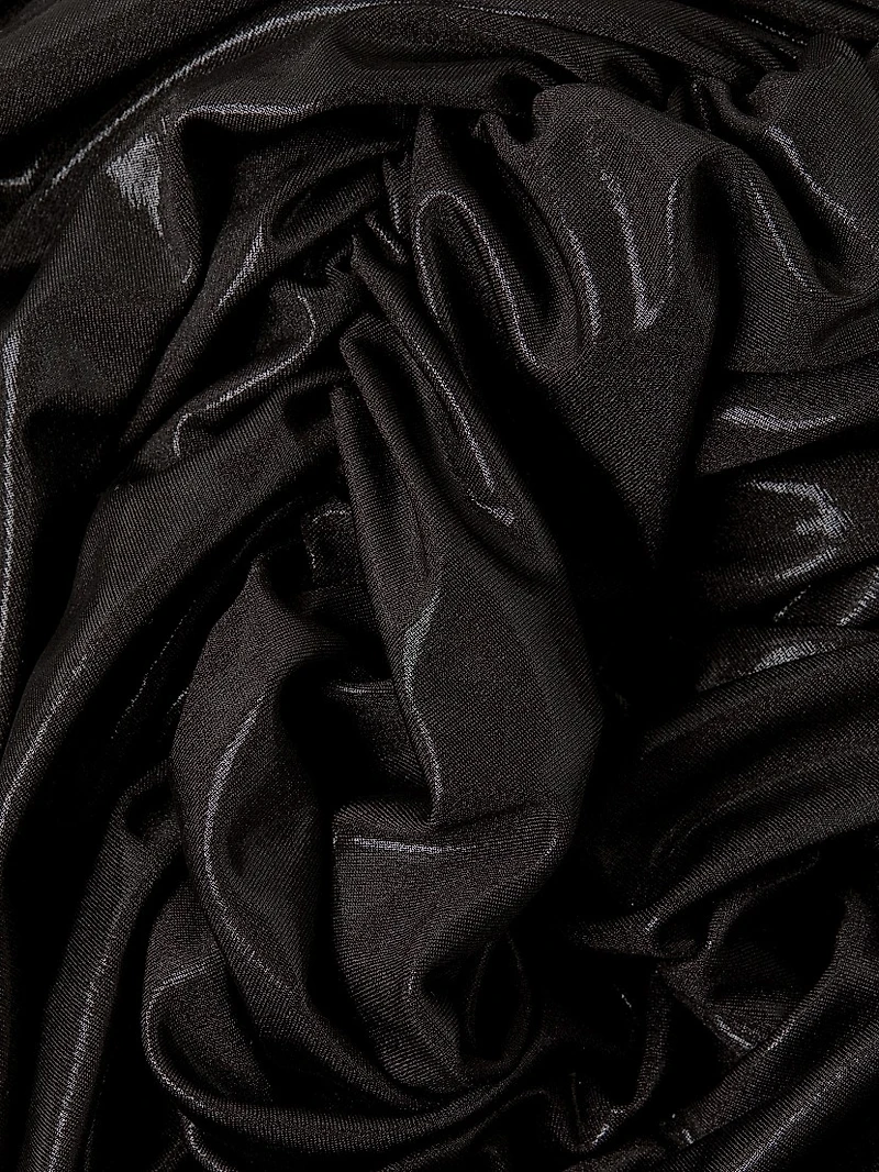 Diana Metallic Ruched One-Shoulder Gown