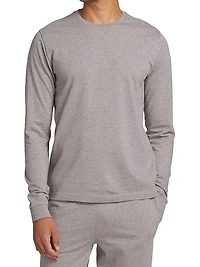 COLLECTION Heathered Pajama Top