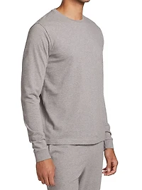 COLLECTION Heathered Pajama Top