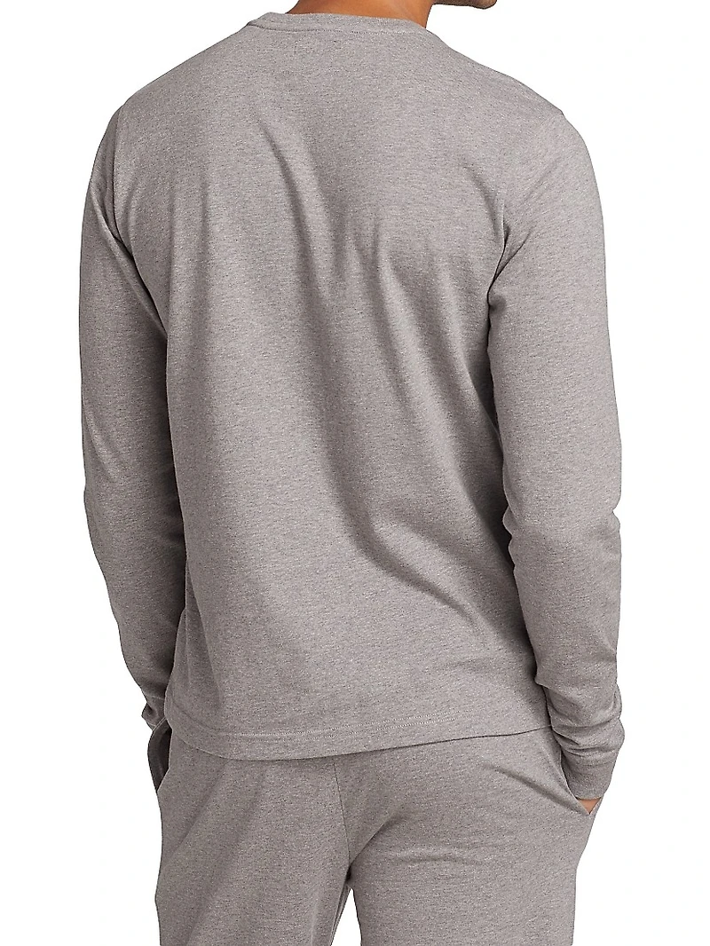 COLLECTION Heathered Pajama Top