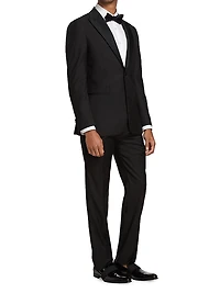 Peak Lapel Single-Button Suit