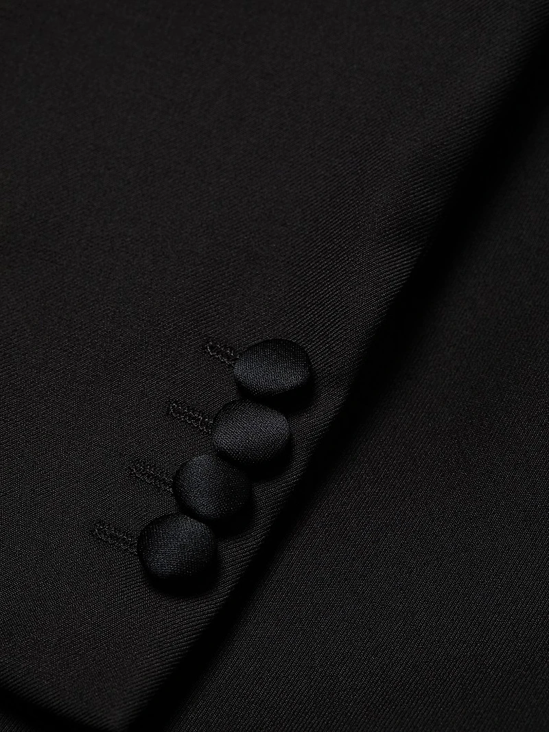 Peak Lapel Single-Button Suit