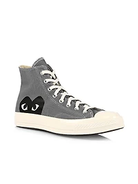CdG PLAY x Converse Men's Chuck Taylor All Star Single Heart High-Top Sneakers