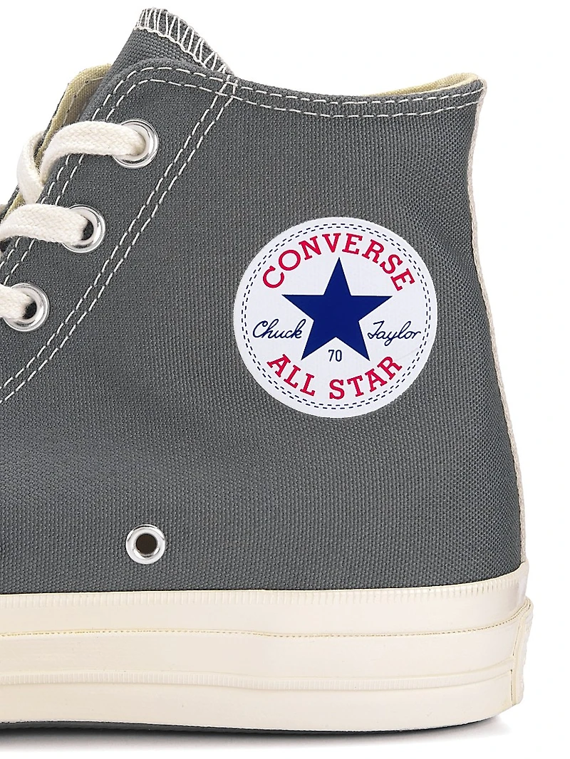 CdG PLAY x Converse Men's Chuck Taylor All Star Single Heart High-Top Sneakers