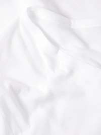 Mercerized Cotton V-Neck T-Shirt