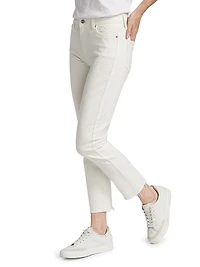 Cindy Raw-Hem Straight Jeans