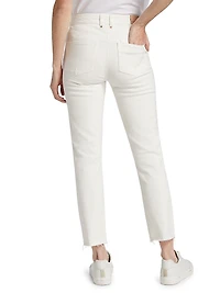 Cindy Raw-Hem Straight Jeans