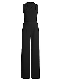 Corinne Sleeveless Flared-Leg Jumpsuit