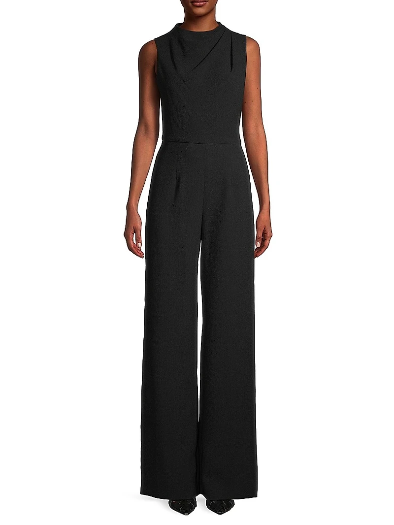 Corinne Sleeveless Flared-Leg Jumpsuit