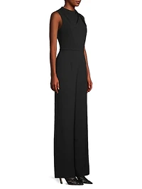 Corinne Sleeveless Flared-Leg Jumpsuit