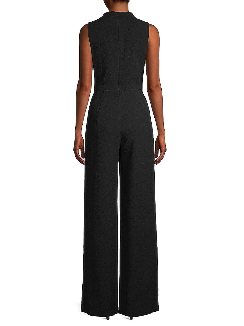 Corinne Sleeveless Flared-Leg Jumpsuit