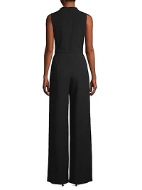 Corinne Sleeveless Flared-Leg Jumpsuit