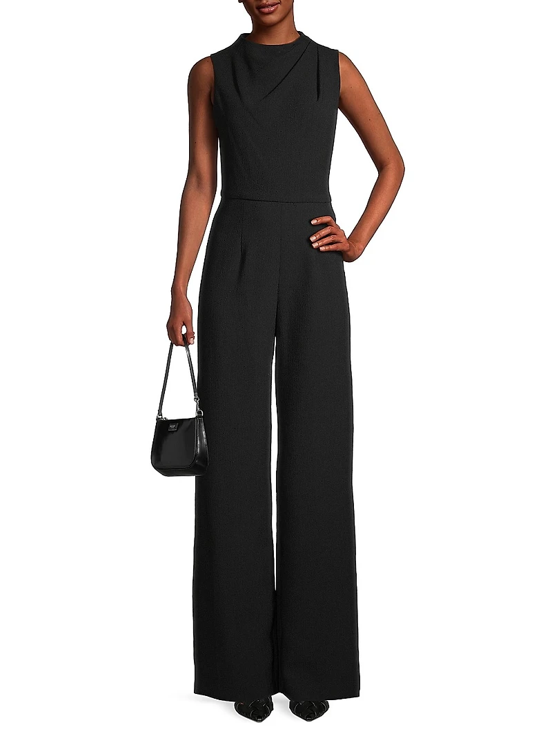 Corinne Sleeveless Flared-Leg Jumpsuit