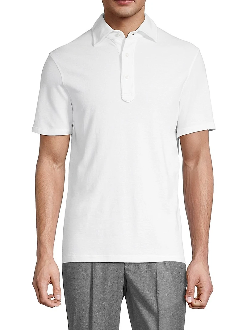 Slim-Fit Cotton Piqué Polo