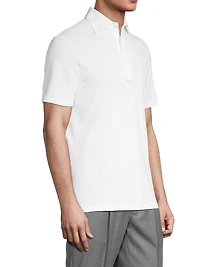 Slim-Fit Cotton Piqué Polo