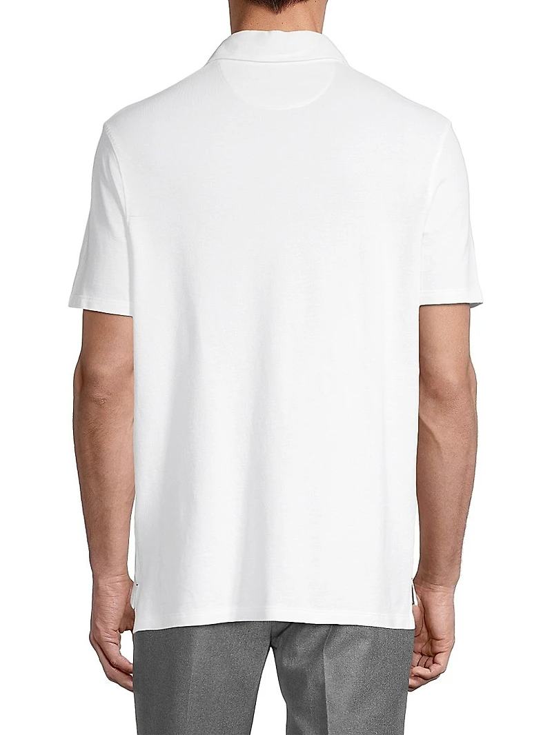 Slim-Fit Cotton Piqué Polo