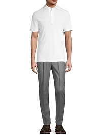 Slim-Fit Cotton Piqué Polo