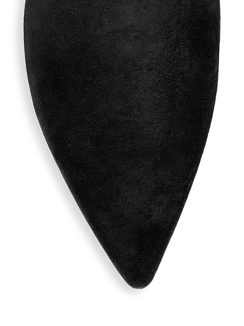 Jeanne 85MM Suede Ankle Boots