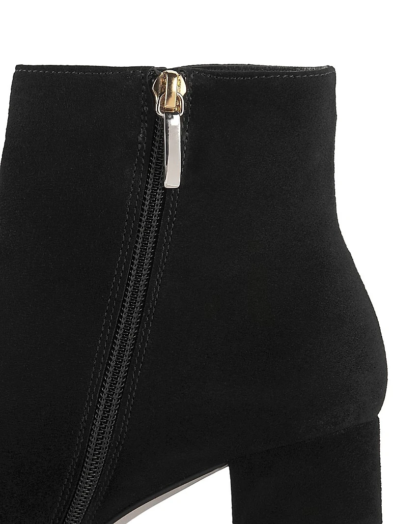 Jeanne 85MM Suede Ankle Boots