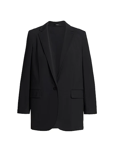 Casual Single-Breasted Blazer