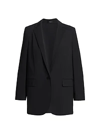 Casual Single-Breasted Blazer