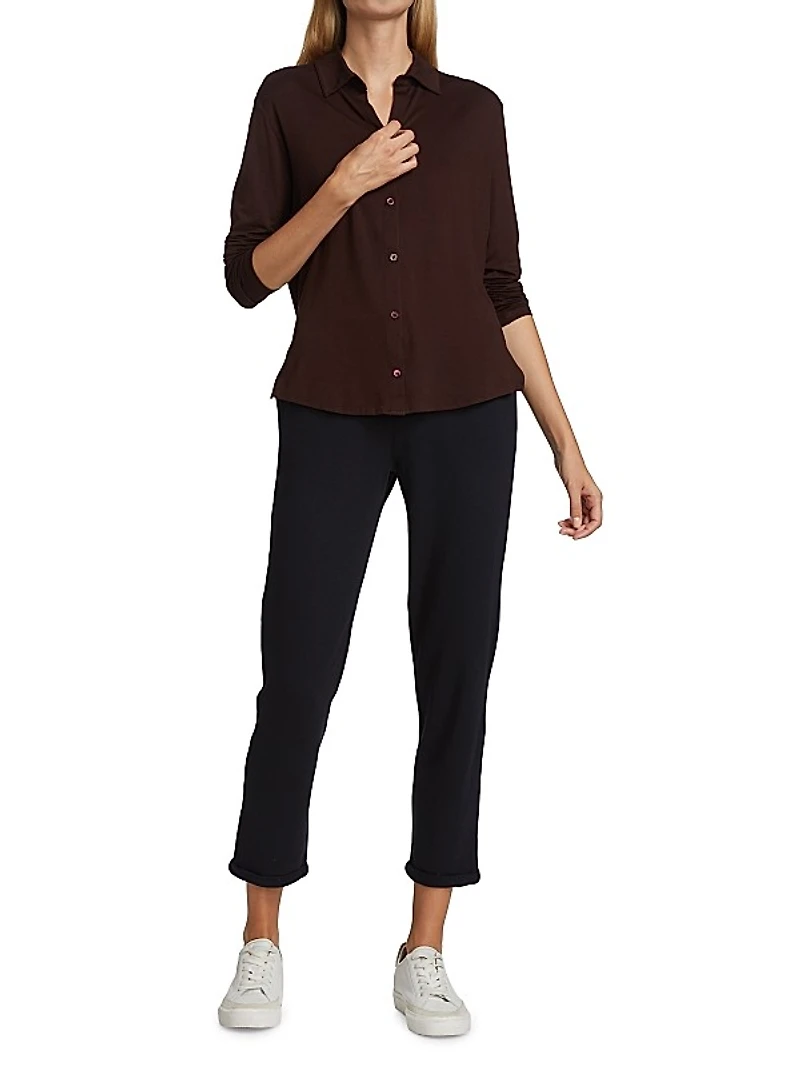 Soft Touch Button-Up Shirt