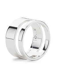 Berbere 18K White Gold Two-Row Ring