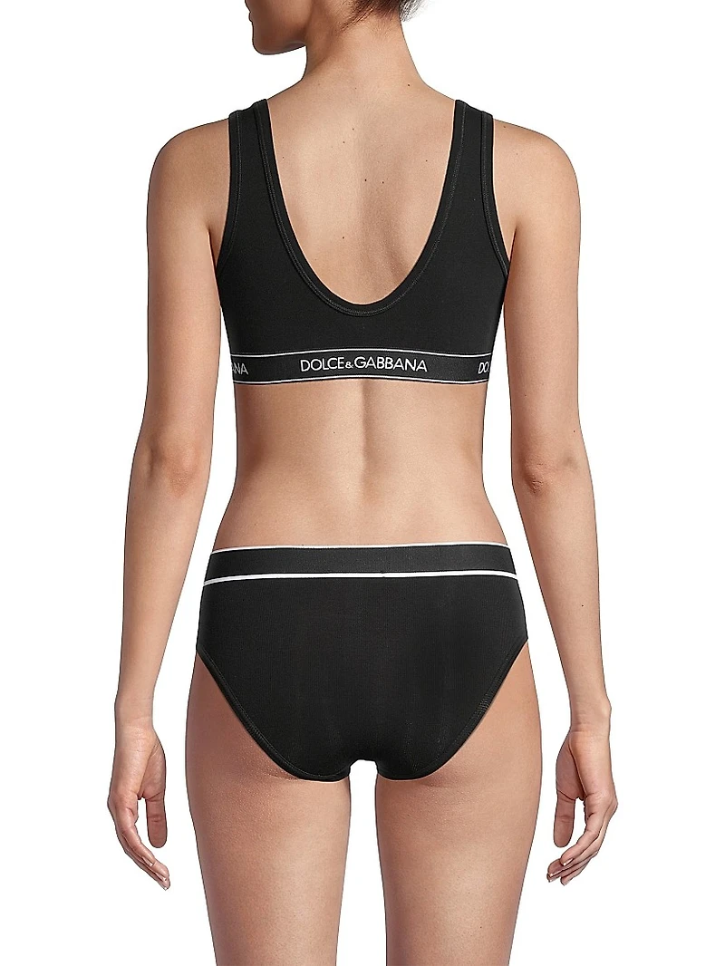 Logo Band Sports Bra