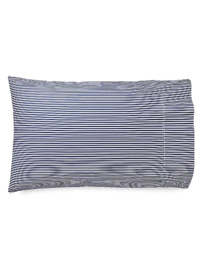 Organic Shirting Stripe Bedding 400 Thread Count Pillowcase