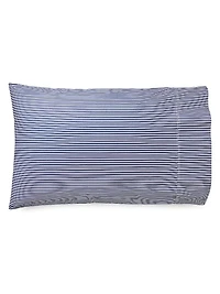 Organic Shirting Stripe Bedding 400 Thread Count Pillowcase