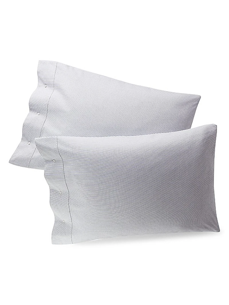 Organic Oxford Stripe Bedding Pillowcase