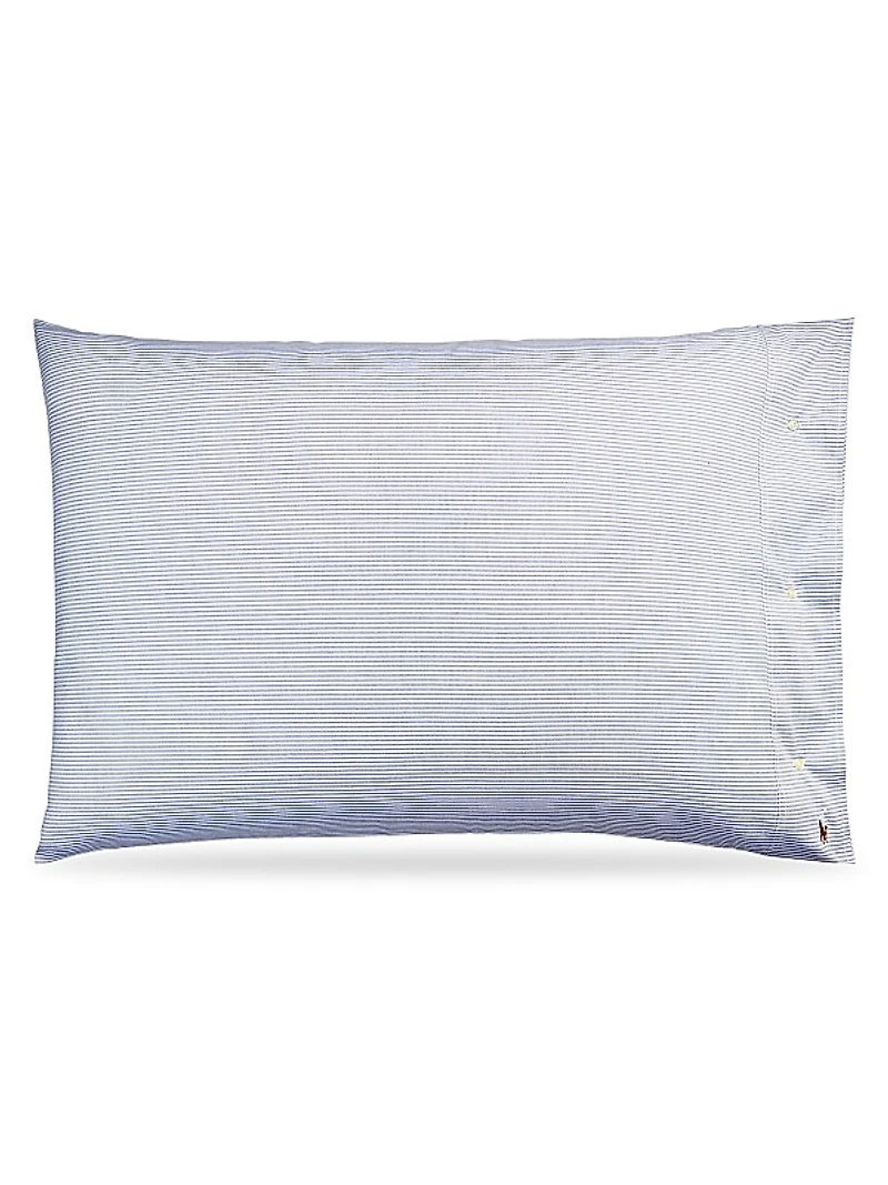 Organic Oxford Stripe Bedding Pillowcase