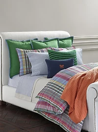 Organic Oxford Stripe Bedding Fitted Sheet