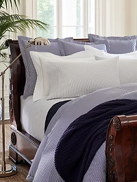 Organic Shirting Stripe Bedding 400 Thread Count Sham