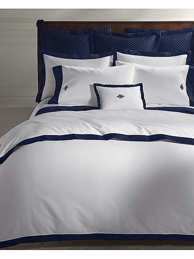 Organic Sateen Border 624-Thread Count Duvet Cover & Sham Collection