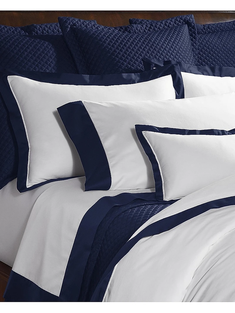 Organic Sateen Border 624-Thread Count Duvet Cover & Sham Collection