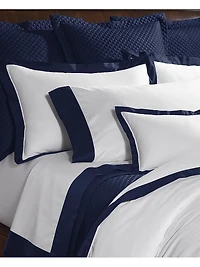 Organic Sateen Border 624-Thread Count Duvet Cover & Sham Collection